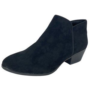Style & Co Wiley Black Microfiber Medium Width Womens Booties